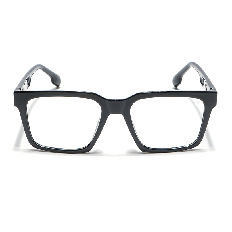 Voyage Visionary Shine Black Square Eyeglasses for Men & Women - SLMG6388-C2
