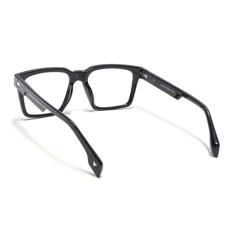 Voyage Visionary Shine Black Square Eyeglasses for Men & Women - SLMG6388-C2