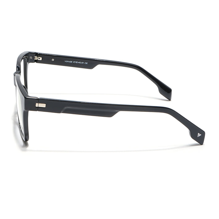 Voyage Visionary Shine Black Square Eyeglasses for Men & Women - SLMG6388-C2