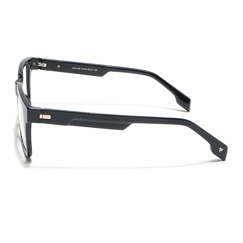 Voyage Visionary Shine Black Square Eyeglasses for Men & Women - SLMG6388-C2