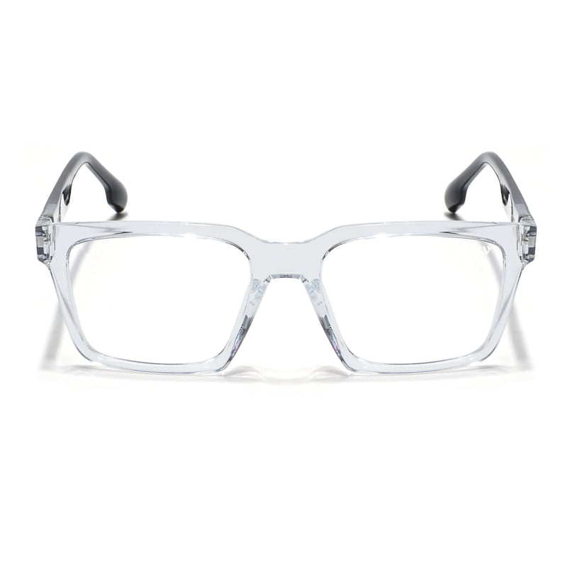 Voyage Visionary Trasnsparent Square Eyeglasses for Men & Women - SLMG6389-C3