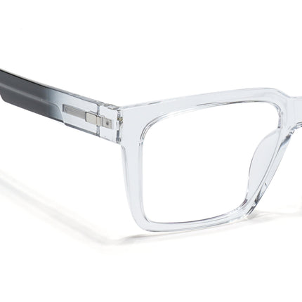 Voyage Visionary Trasnsparent Square Eyeglasses for Men & Women - SLMG6389-C3