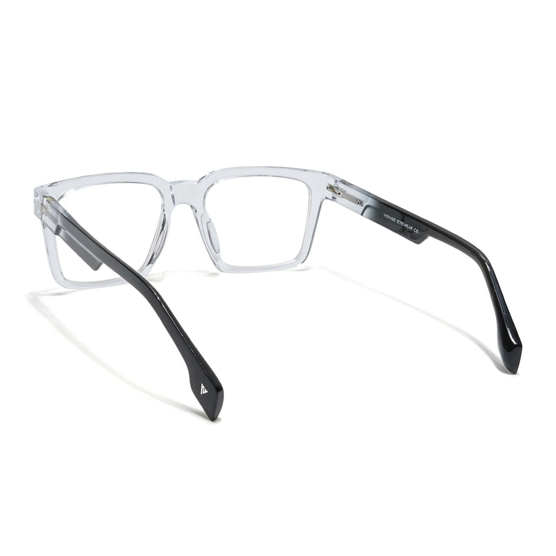 Voyage Visionary Trasnsparent Square Eyeglasses for Men & Women - SLMG6389-C3