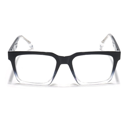 Voyage Visionary Black & Transparent Square Eyeglasses for Men & Women - SLMG6390-C4