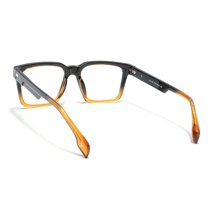 Voyage Visionary Black & Brown Square Eyeglasses for Men & Women - SLMG6391-C5