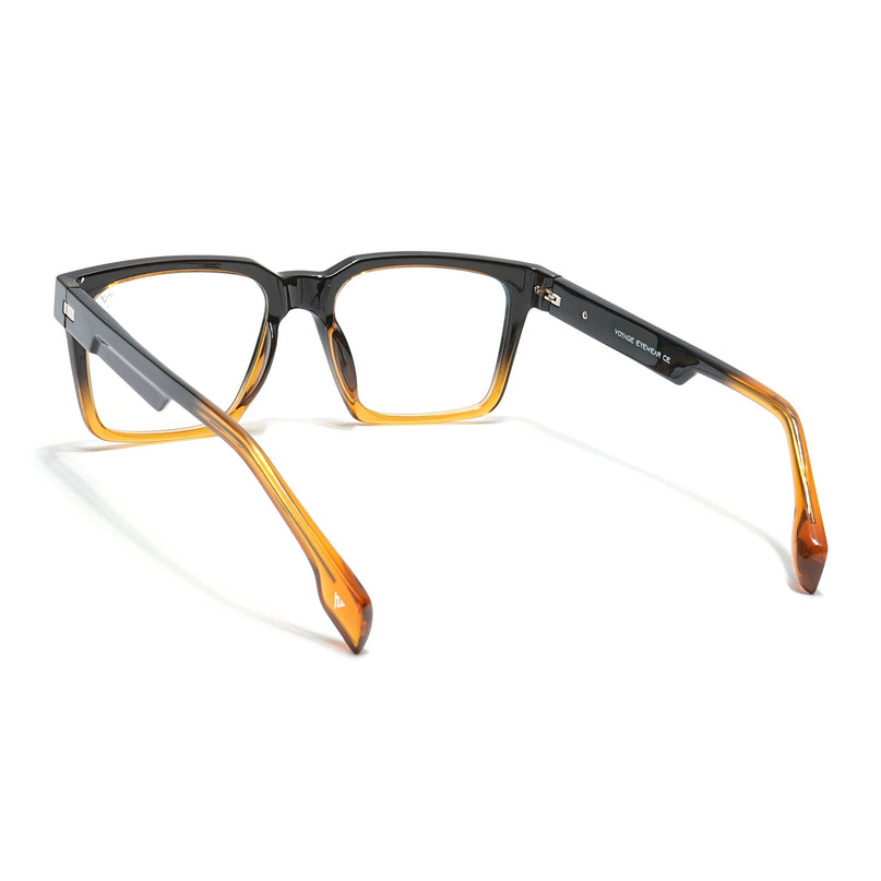 Voyage Visionary Black & Brown Square Eyeglasses for Men & Women - SLMG6391-C5