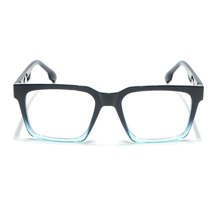Voyage Visionary Black & Light Blue Square Eyeglasses for Men & Women - SLMG6392-C6