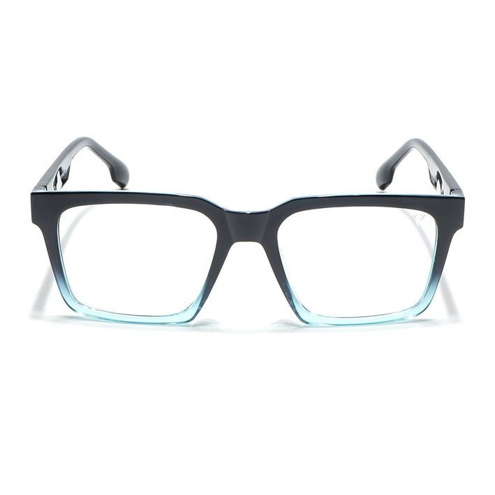 Voyage Visionary Black & Light Blue Square Eyeglasses for Men & Women - SLMG6392-C6
