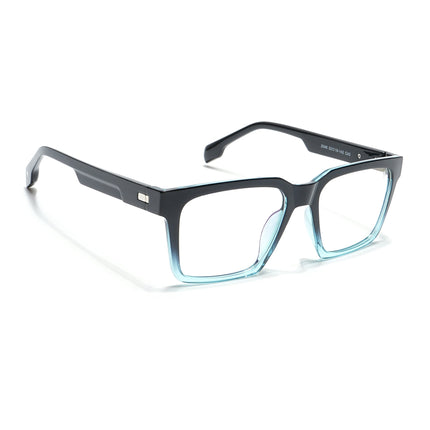 Voyage Visionary Black & Light Blue Square Eyeglasses for Men & Women - SLMG6392-C6