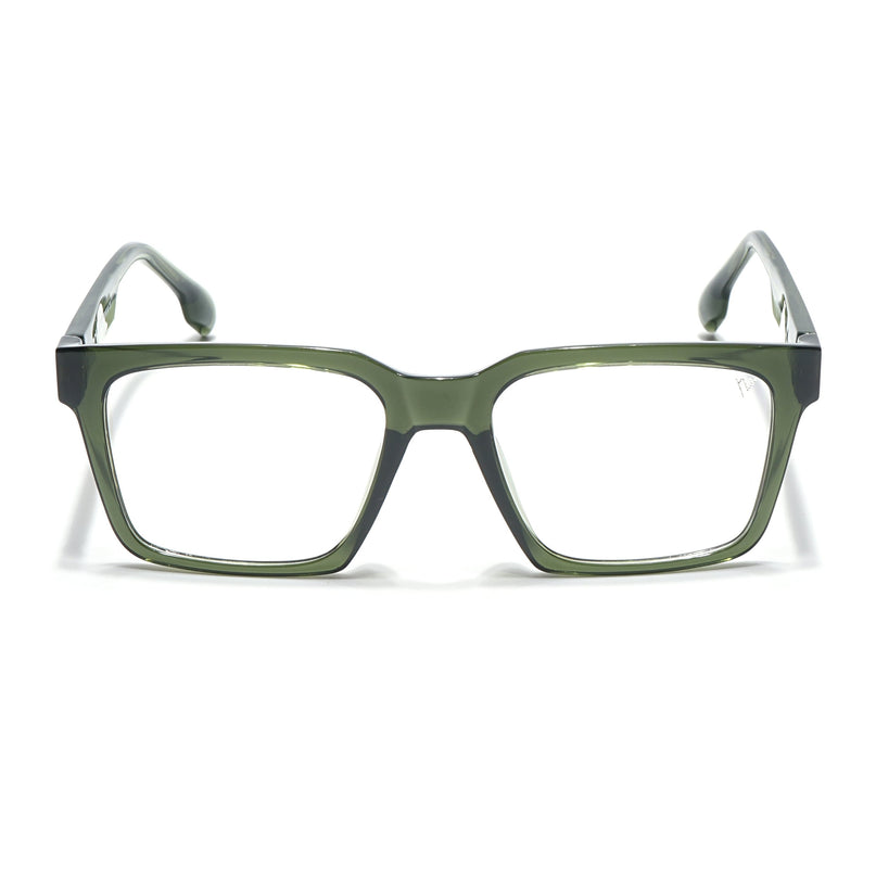 Voyage Visionary Olive Square Eyeglasses for Men & Women - SLMG6393-C7