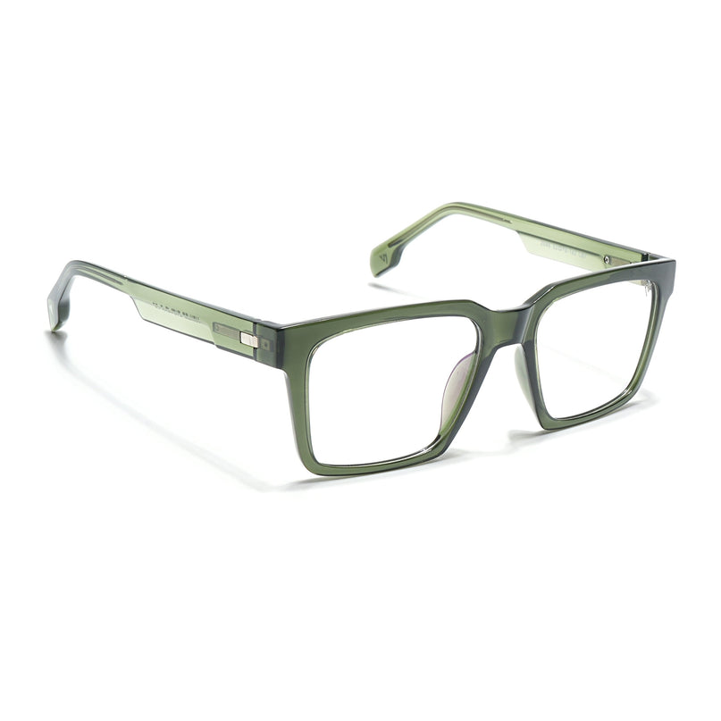 Voyage Visionary Olive Square Eyeglasses for Men & Women - SLMG6393-C7