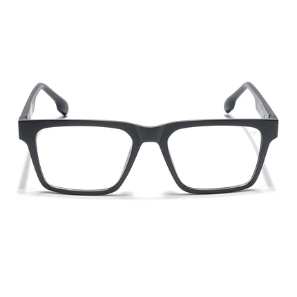 Voyage Visionary Matt Black Square Eyeglasses for Men & Women - SLMG6395-C1