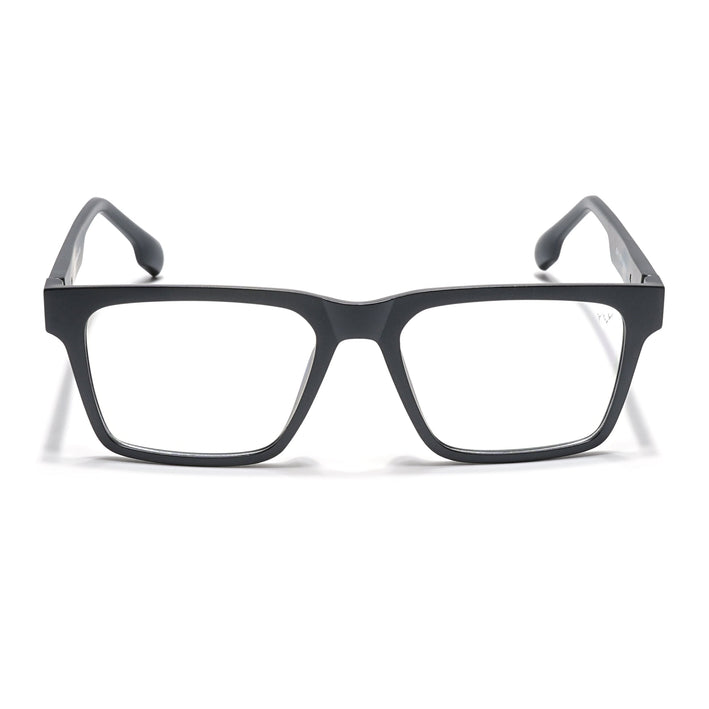Voyage Visionary Matt Black Square Eyeglasses for Men & Women - SLMG6395-C1