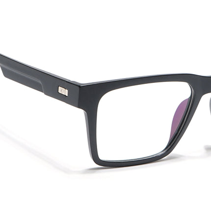 Voyage Visionary Matt Black Square Eyeglasses for Men & Women - SLMG6395-C1