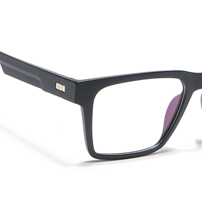 Voyage Visionary Matt Black Square Eyeglasses for Men & Women - SLMG6395-C1
