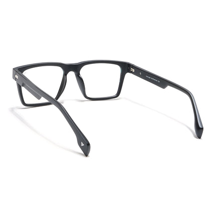 Voyage Visionary Matt Black Square Eyeglasses for Men & Women - SLMG6395-C1