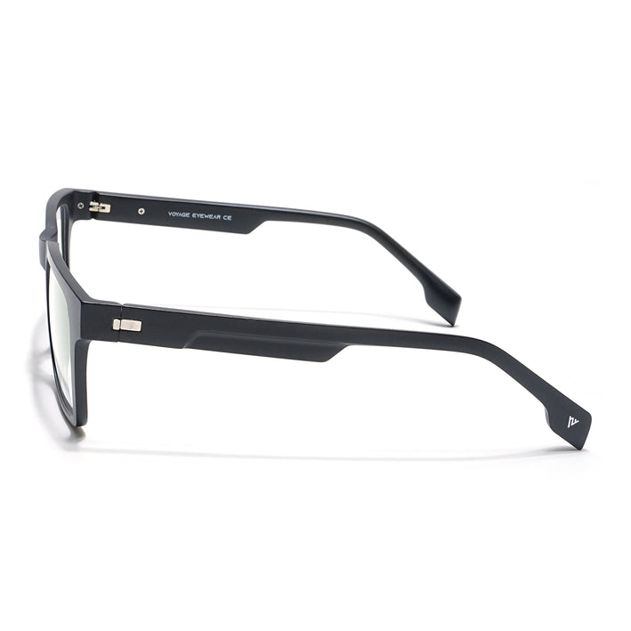 Voyage Visionary Matt Black Square Eyeglasses for Men & Women - SLMG6395-C1