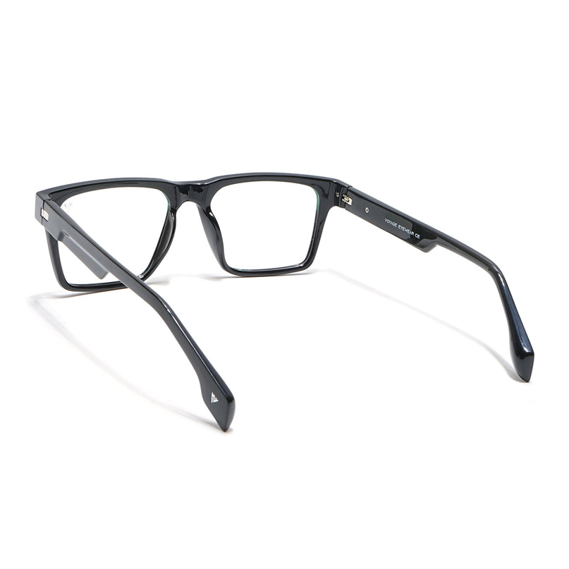 Voyage Visionary Shine Black Square Eyeglasses for Men & Women - SLMG6396-C2