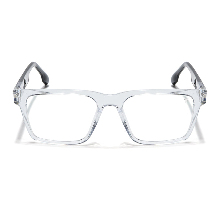 Voyage Visionary Trasnsparent Square Eyeglasses for Men & Women - SLMG6397-C3