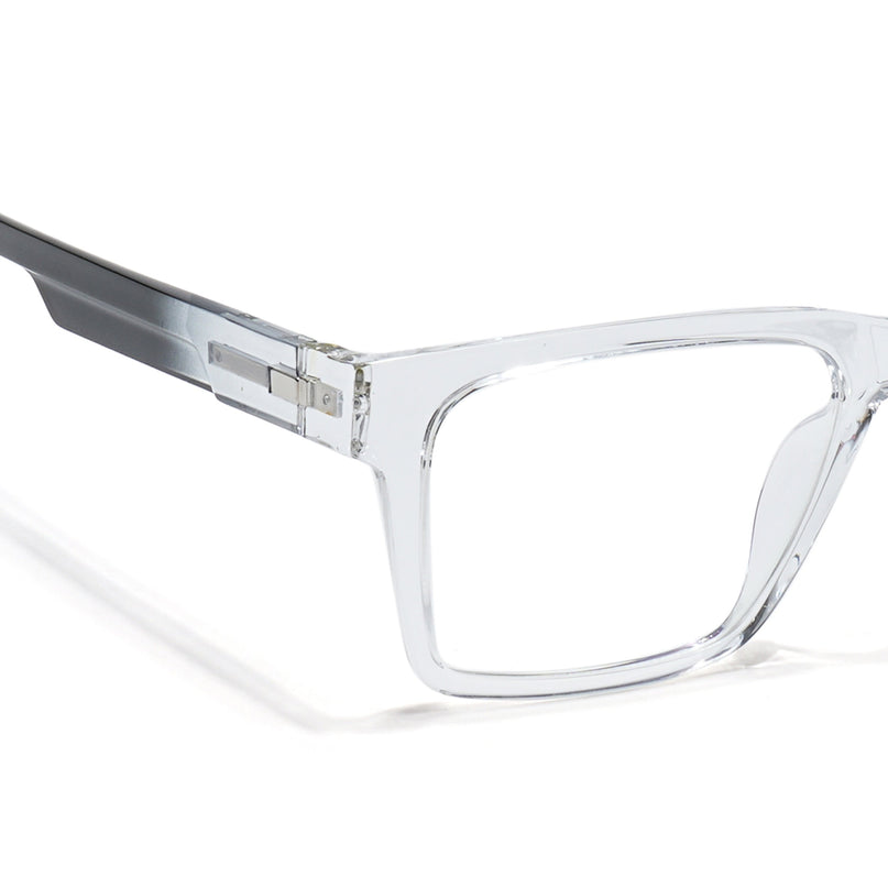 Voyage Visionary Trasnsparent Square Eyeglasses for Men & Women - SLMG6397-C3