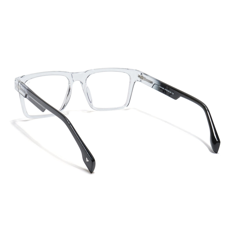 Voyage Visionary Trasnsparent Square Eyeglasses for Men & Women - SLMG6397-C3