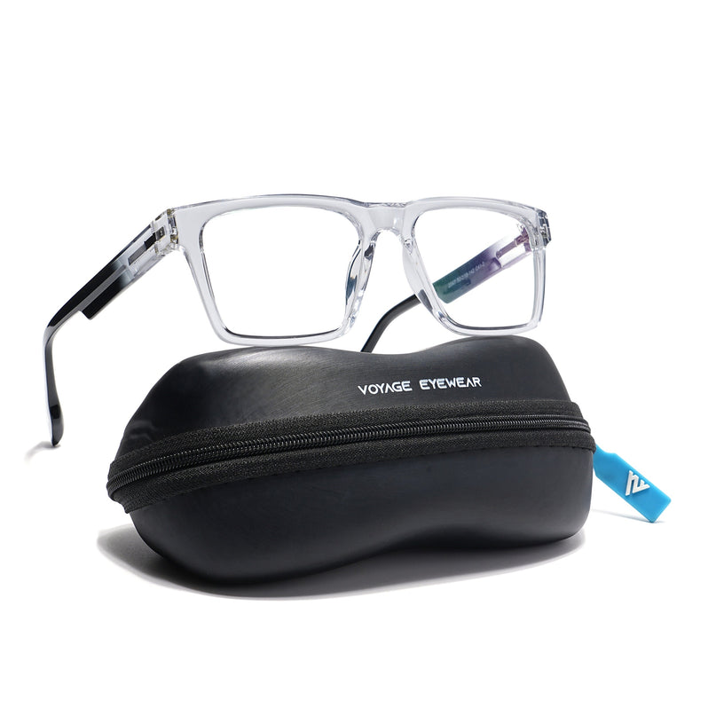Voyage Visionary Trasnsparent Square Eyeglasses for Men & Women - SLMG6397-C3