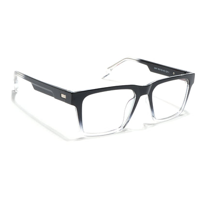 Voyage Visionary Black & Transparent Square Eyeglasses for Men & Women - SLMG6398-C4