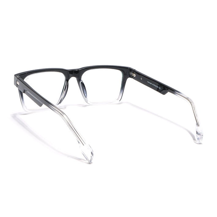 Voyage Visionary Black & Transparent Square Eyeglasses for Men & Women - SLMG6398-C4