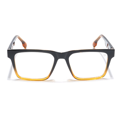 Voyage Visionary Black & Brown Square Eyeglasses for Men & Women - SLMG6399-C5
