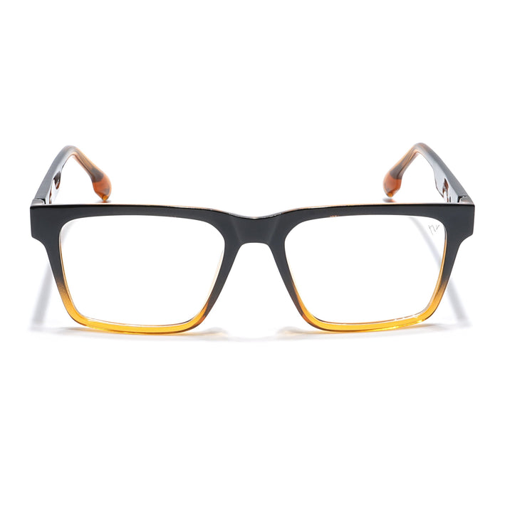 Voyage Visionary Black & Brown Square Eyeglasses for Men & Women - SLMG6399-C5