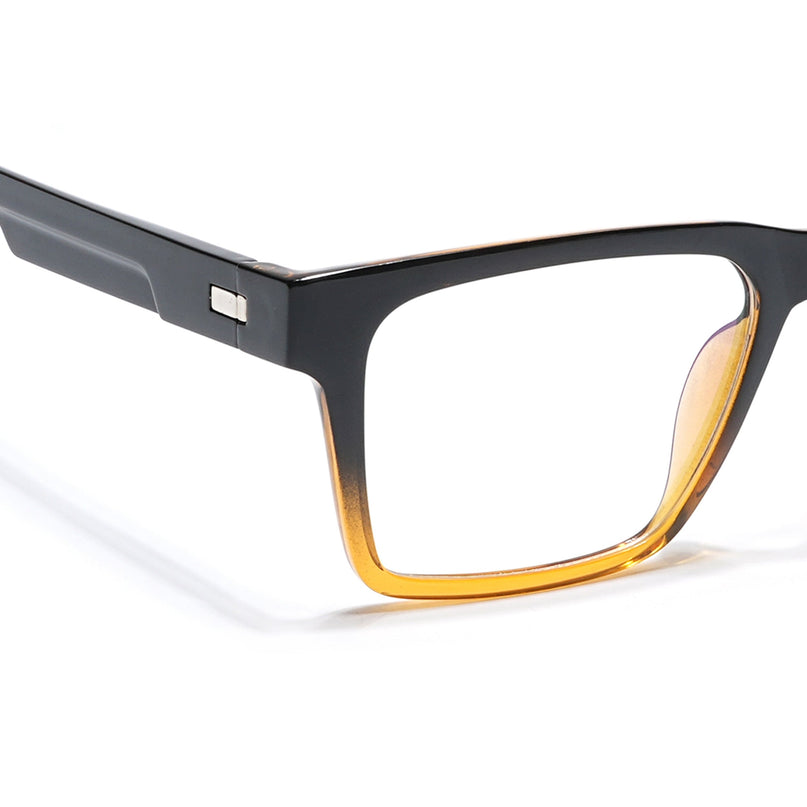 Voyage Visionary Black & Brown Square Eyeglasses for Men & Women - SLMG6399-C5