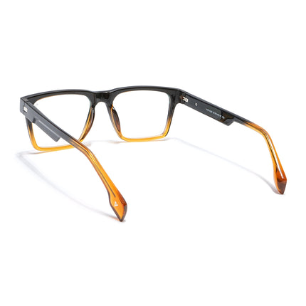 Voyage Visionary Black & Brown Square Eyeglasses for Men & Women - SLMG6399-C5