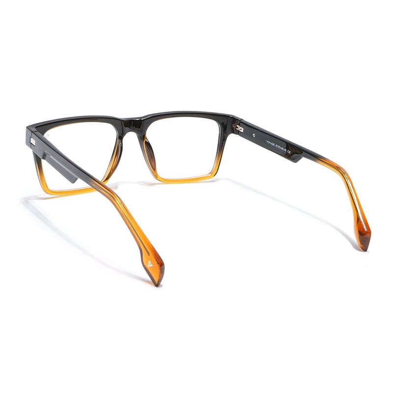 Voyage Visionary Black & Brown Square Eyeglasses for Men & Women - SLMG6399-C5