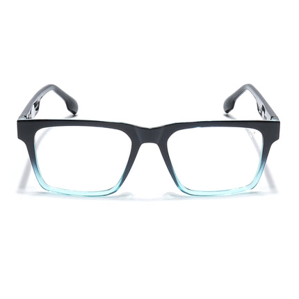 Voyage Visionary Black & Light Blue Square Eyeglasses for Men & Women - SLMG6400-C6