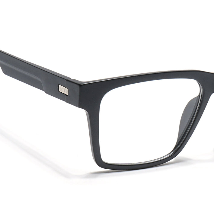 Voyage Visionary Matt Black Square Eyeglasses for Men & Women - SLMG6401-C7