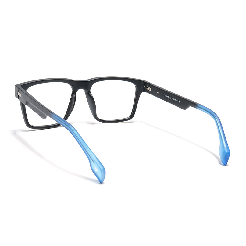 Voyage Visionary Matt Black Square Eyeglasses for Men & Women - SLMG6401-C7