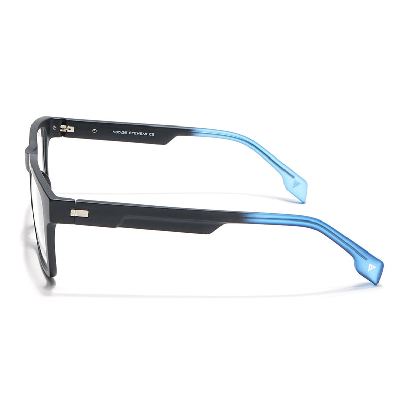 Voyage Visionary Matt Black Square Eyeglasses for Men & Women - SLMG6401-C7