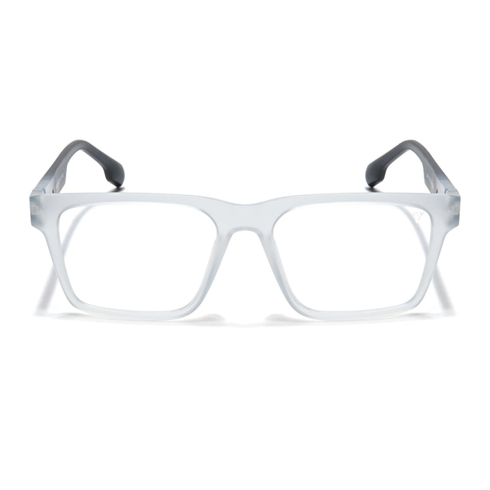 Voyage Visionary Matt Transparent Square Eyeglasses for Men & Women - SLMG6402-C8