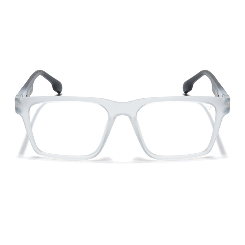 Voyage Visionary Matt Transparent Square Eyeglasses for Men & Women - SLMG6402-C8