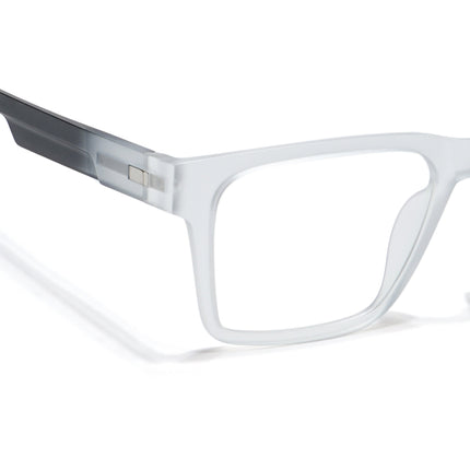 Voyage Visionary Matt Transparent Square Eyeglasses for Men & Women - SLMG6402-C8