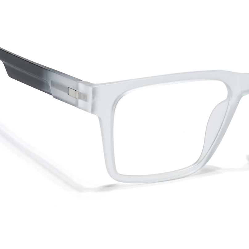 Voyage Visionary Matt Transparent Square Eyeglasses for Men & Women - SLMG6402-C8
