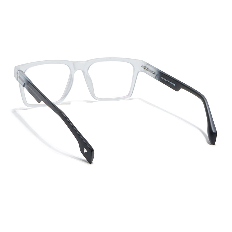 Voyage Visionary Matt Transparent Square Eyeglasses for Men & Women - SLMG6402-C8