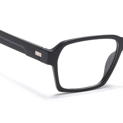 Voyage Visionary Select Matt Black Square Eyeglasses for Men & Women - SLMG6468-C1