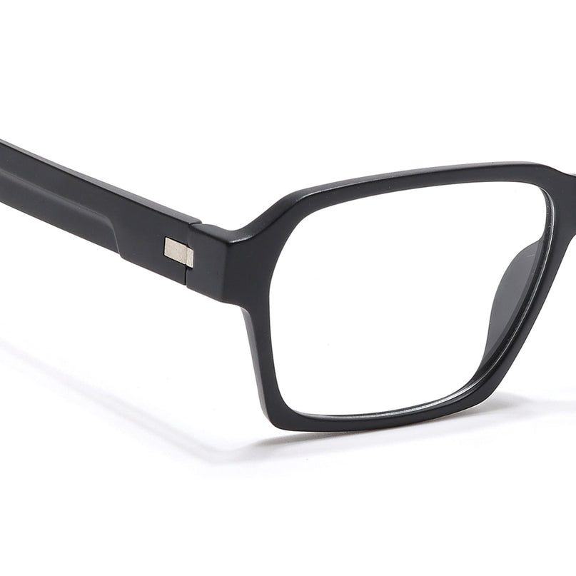 Voyage Visionary Select Matt Black Square Eyeglasses for Men & Women - SLMG6468-C1