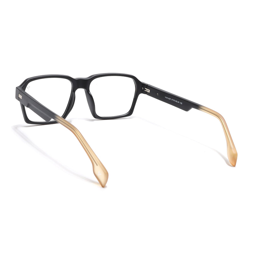 Voyage Visionary Select Matt Black Square Eyeglasses for Men & Women - SLMG6468-C1