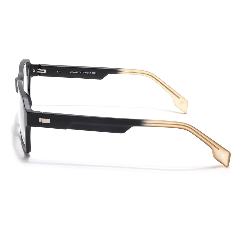 Voyage Visionary Select Matt Black Square Eyeglasses for Men & Women - SLMG6468-C1