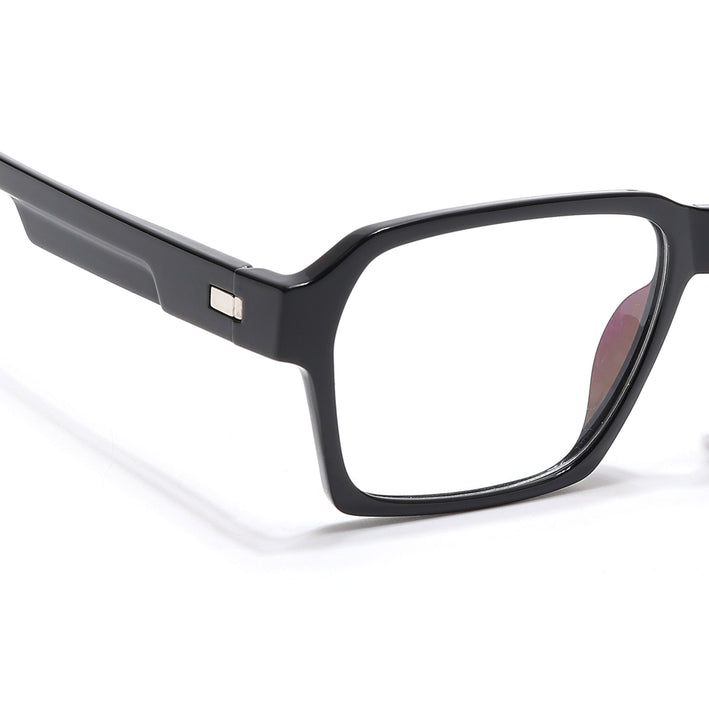 Voyage Visionary Select Shine Black Square Eyeglasses for Men & Women - SLMG6469-C2