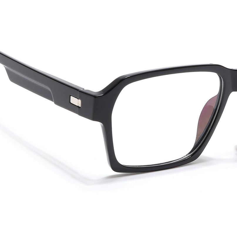 Voyage Visionary Select Shine Black Square Eyeglasses for Men & Women - SLMG6469-C2