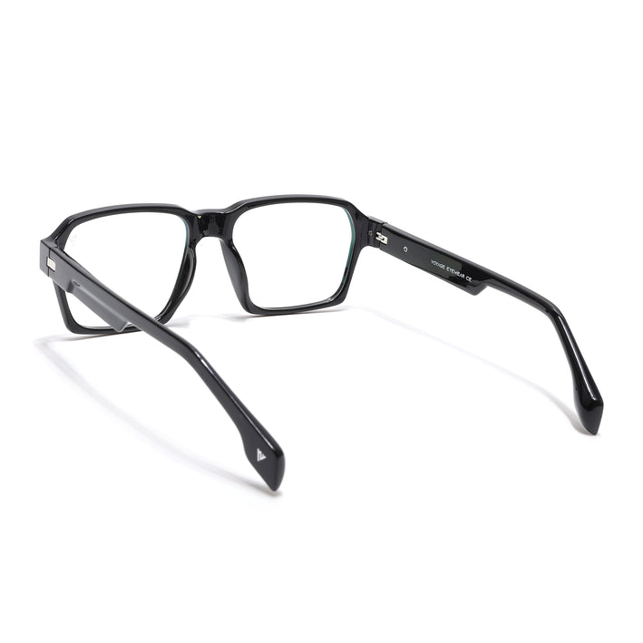 Voyage Visionary Select Shine Black Square Eyeglasses for Men & Women - SLMG6469-C2