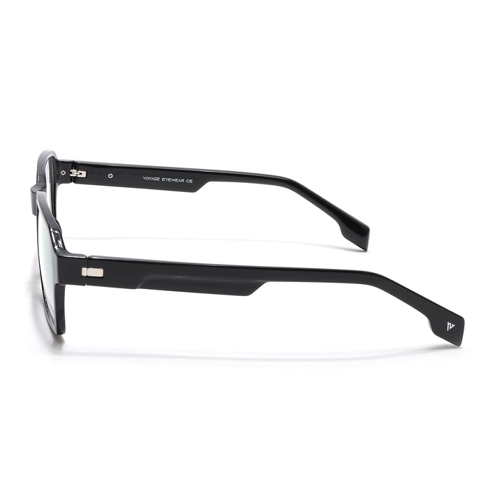 Voyage Visionary Select Shine Black Square Eyeglasses for Men & Women - SLMG6469-C2